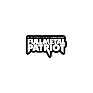 FMP - sticker (white on black)
